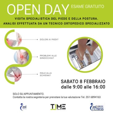 OPENDAY VISITA SPECIALISTICA DEL PIEDE 08-02-25