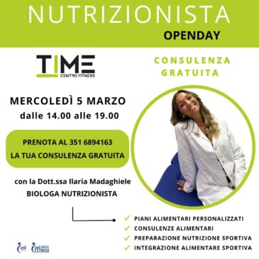 OPENDAY NUTRIZIONISTA 05-03-25